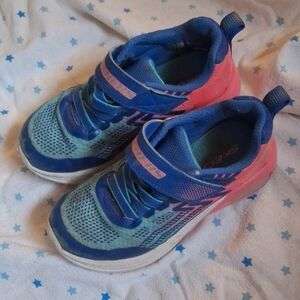 Skechers Kids Vibrant Blue and Pink Sneakers